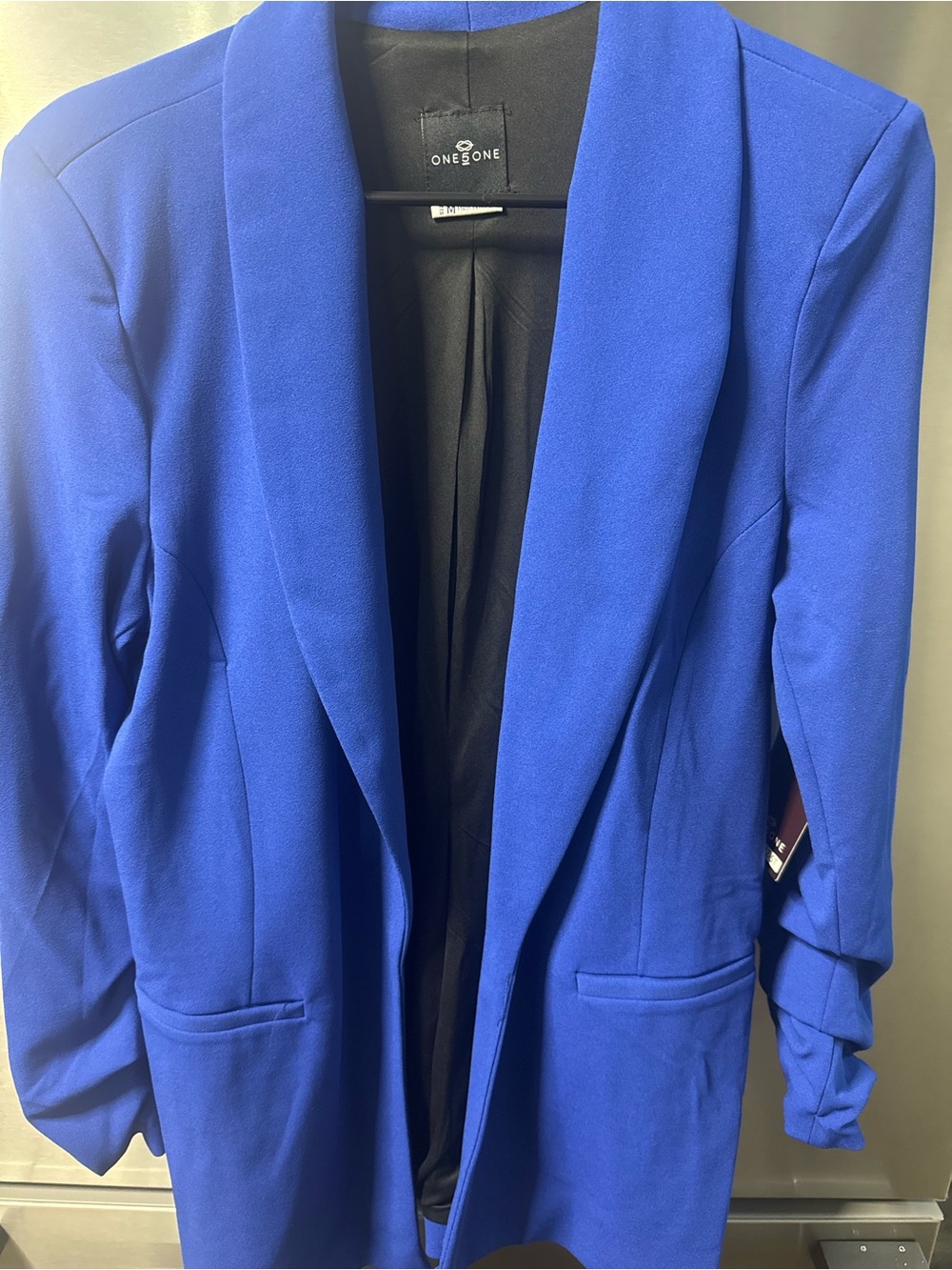 one 5 one Cobalt Blue Long Women's Blazer